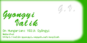 gyongyi valik business card
