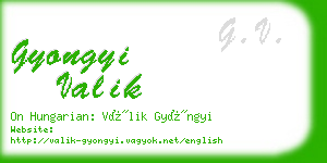 gyongyi valik business card